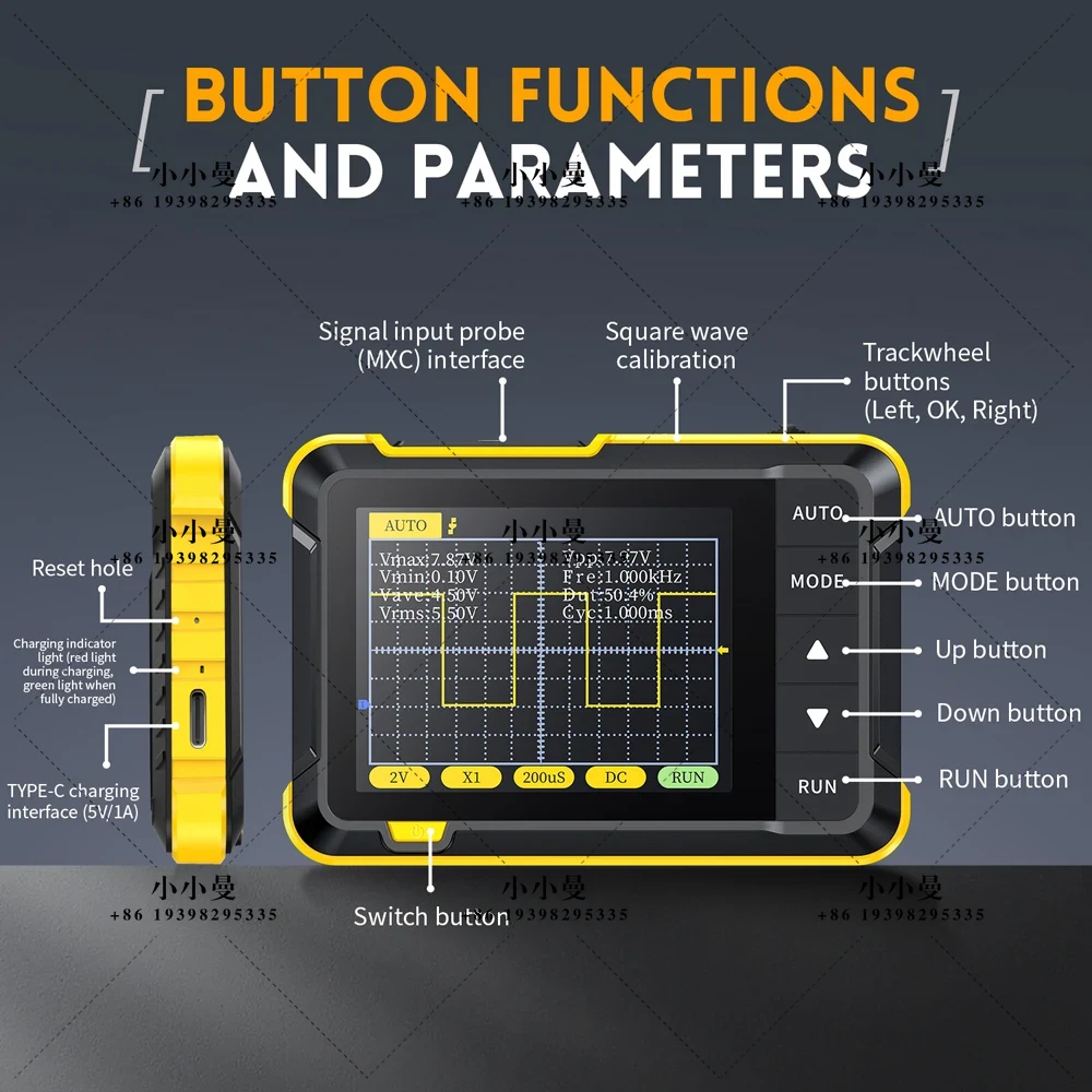 Fnirsi Digital Oscilloscope Handheld - FNIRSI DSO152 – przenośny, cyfrowy oscyloskop