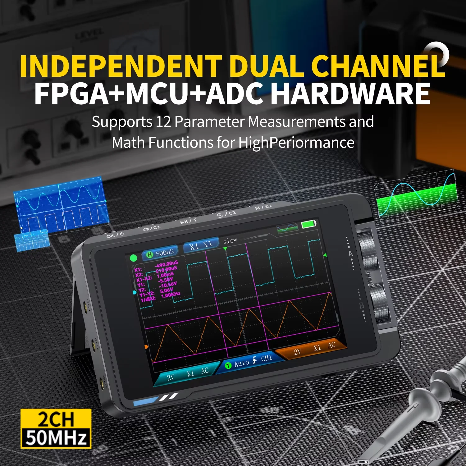 FNIRSI DS215H – przenośny, cyf – Fnirsi Digital Oscilloscope Handheld recenzja i cena