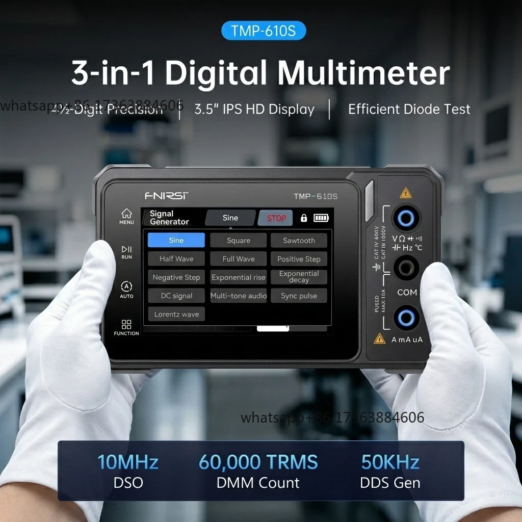 FNIRSI TMP-610S – cyfrowy mult – Fnirsi Digital Oscilloscope Handheld recenzja i cena