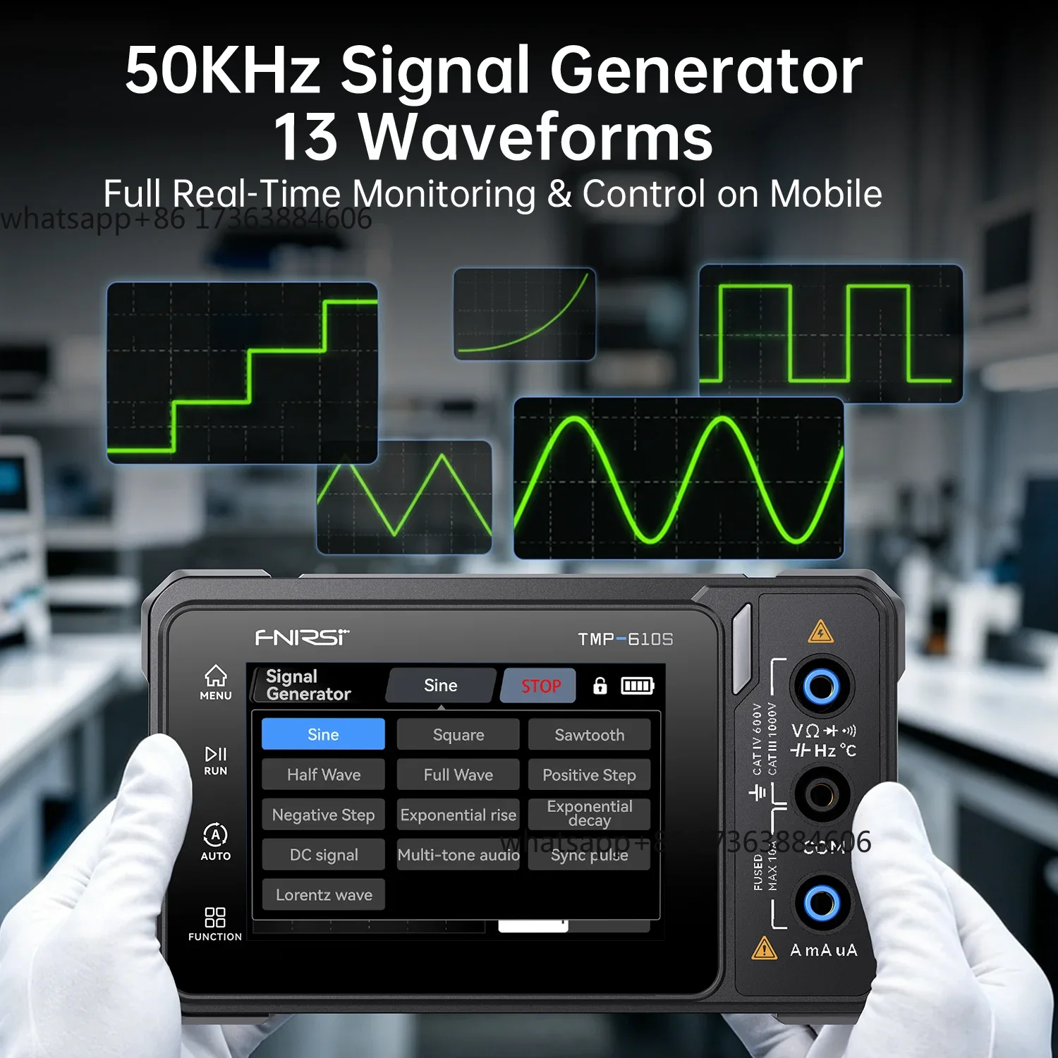 FNIRSI TMP-610S – cyfrowy mult – Fnirsi Digital Oscilloscope Handheld recenzja i cena