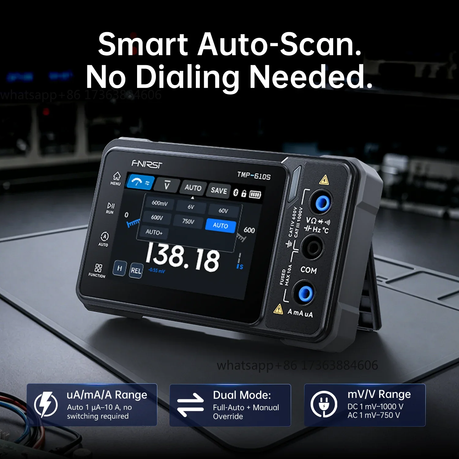 FNIRSI TMP-610S – cyfrowy mult – Fnirsi Digital Oscilloscope Handheld recenzja i cena