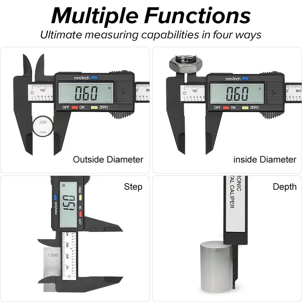 Suwmiarki cyfrowe z noniuszem  – Digital Caliper 150Mm Stainless Steel recenzja i cena