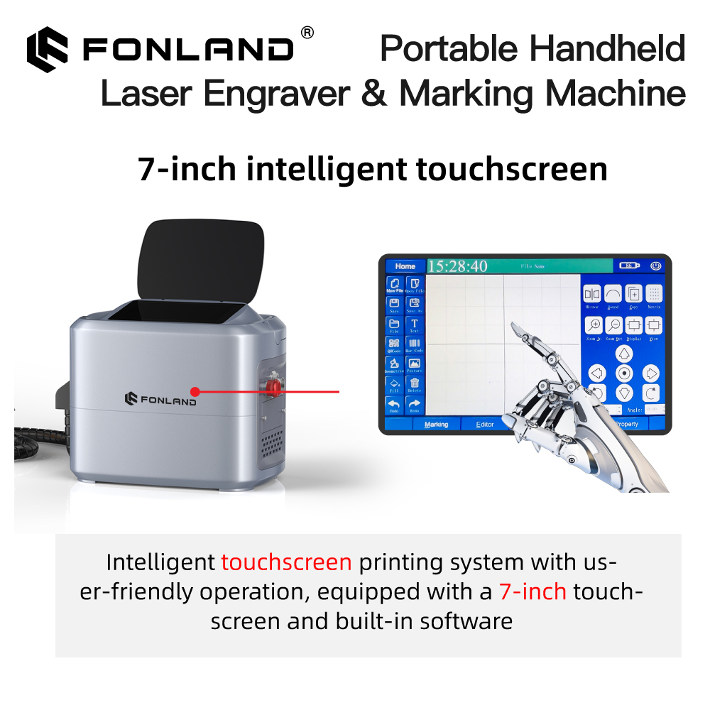 FONLAND K1 20W 30W Przenośna R – Fiber Laser Marking Machine 30W recenzja i cena